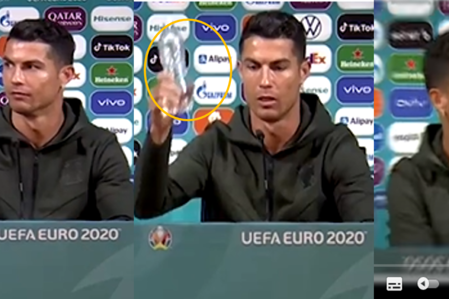 Cristiano Ronaldo versus Coca Cola ¿una embestida a la marca?